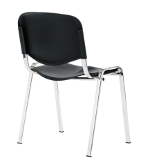 Konferenčná stolička TAURUS PC ISO - plast, čierna