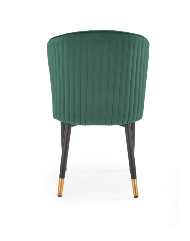 Jedálenská stolička HILLS –⁠ kov/látka, zelená