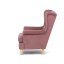 Relaxační křeslo ušák BEILY - masiv, látka, červená Autronic
