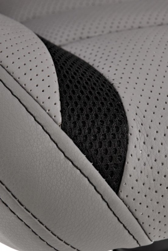 Kancelárska stolička TANGER — ekokoža, sivá