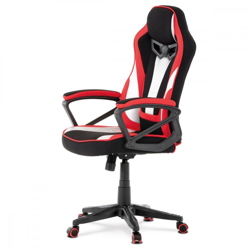 Herné kreslo RACING STYLE - látka, červená