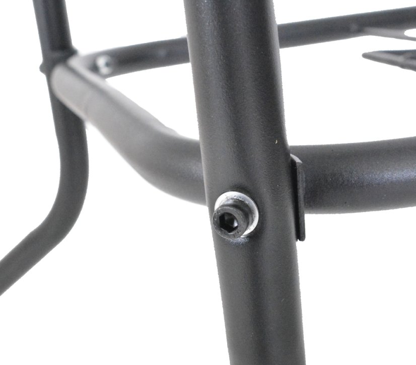 Zahradní stůl ZWMT 80x80 cm kovový se skleněnou deskou