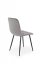 Jedálenská stolička TIMO II — kov, látka, sivá