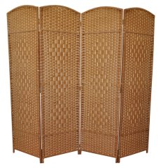 Paravan MANIRI II — dřevo, papír, světle hnědá