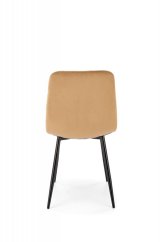 Jedálenská stolička TIMO — kov, látka, béžová