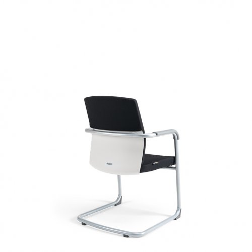 Jednací židle Office More JCON WHITE — více barev, nosnost 120 kg - Čalounění JCON: Šedá