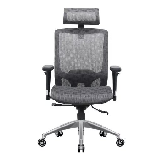 Kancelářská ergonomická židle AIRY – síť, šedá, nosnost 150 kg