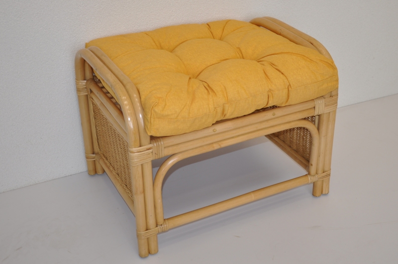 Taburet KARAS — ratan, medová / více barev