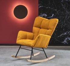 Hojdacie kreslo VASCO — látka, žltá