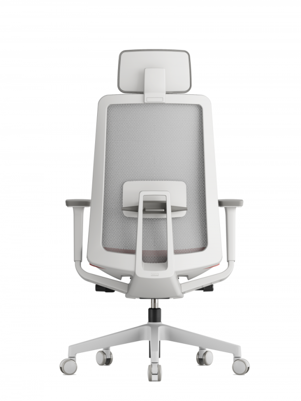 Kancelárska ergonomická stolička OFFICE More K10 W — viac farieb - K10 white - barevné varianty: Sivá