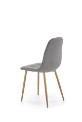 Jídelní židle LARA  – látka, šedá Halmar