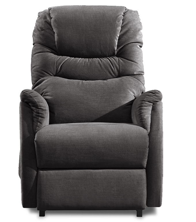 Relaxační TV křeslo VINCENT s elektrickým polohováním — šedá, 2 motory, nosnost 140 kg Autronic