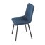 Elegantná jedálenská stolička NOX – modrý zamat, čierny kov Autronic
