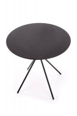 Jídelní kulatý stolek FONDI — průměr 80 cm, černá