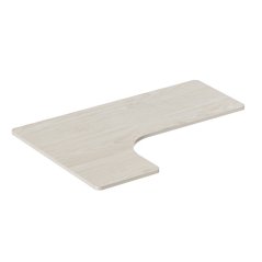 Deska stolu rohová ERGODESK CORNER— 160x110-60x2,5 cm, laminovaná dřevotříska, více barev