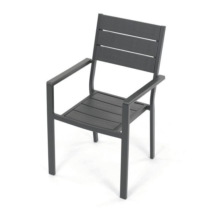 Zahradní sestava VERANDA –  polywood, šedá, Autronic