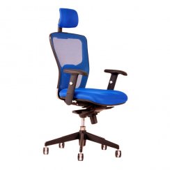 Kancelářská židle na kolečkách Office Pro DIKE SP – s područkami a opěrkou hlavy