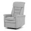 TV kreslo MAGNUM s elektrickým polohovaním — látka, sivá