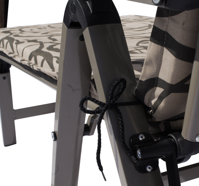 ASS COMFORT lehátko hliníkové - cappuccino+champagne