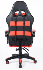 Herná stolička SPIDEX — ekokoža, modrá / červená