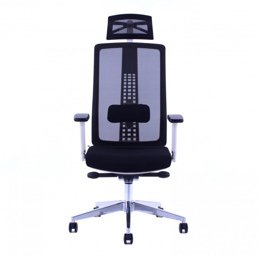 Kancelárska ergonomická stolička Sego SPIRIT W — biela, nosnosť 130 kg