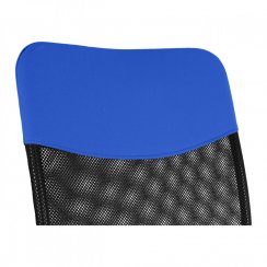 Detská stolička LUNA - látka, čierno-modrá