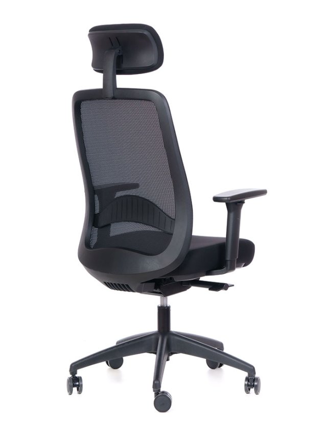 Kancelářská ergonomická židle Sego BARRA — síť, černá Sego