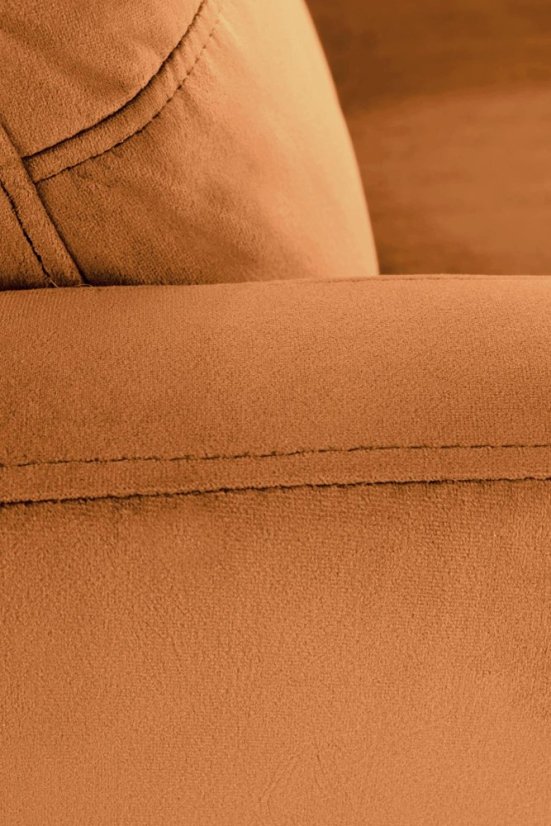 Relaxační polohovací TV křeslo FELIPE 2 — látka, skořicové