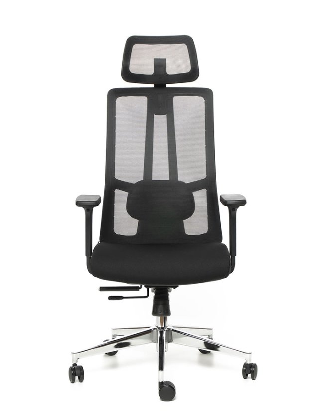 Kancelárska ergonomická stolička Sego STRETCH — čierna