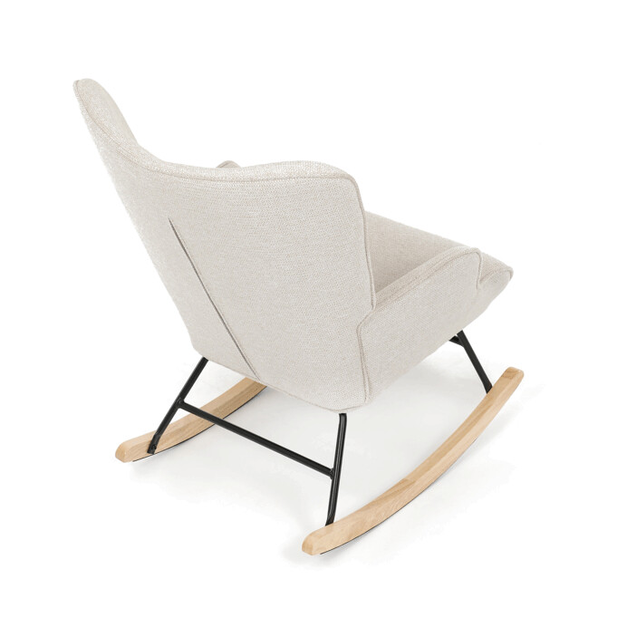 Hojdacie kreslo YAO – béžová, látka, ergonomický dizajn Autronic