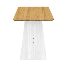 Jídelní rohová sestava PAX — masiv borovice, bílá/medová IDEA nábytek