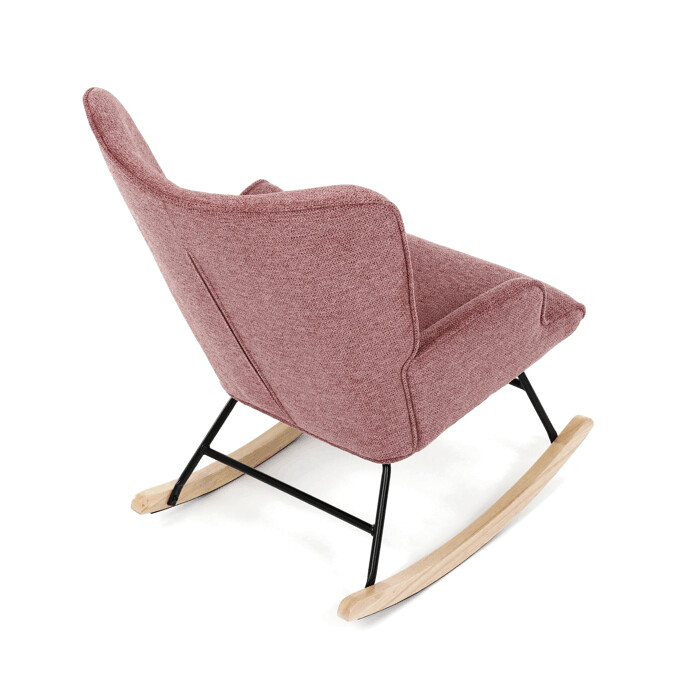 Hojdacie kreslo YAO – ružová, látka, ergonomický dizajn Autronic