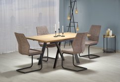 Jídelní rozkládací stůl CAPITAL – 160x90x76 (+40) Halmar