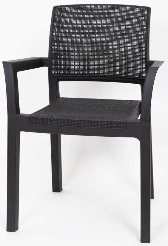 ALBA plastové křeslo - grafit