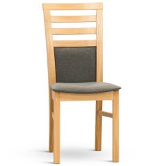 Židle BART – dub masiv, čalouněné sedáky, více variant barev Stima