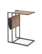 Psací stůl COMPACT – ocel, dekor zlatý dub