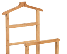Nemý sluha TELER — bambus, hnedá