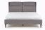 Dvoulůžková postel SANTINO –⁠ 160x200, látka, šedá