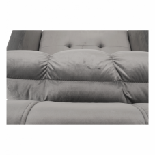 Rozkládací křeslo IGRIM — světlešedá látka/plast Kondela