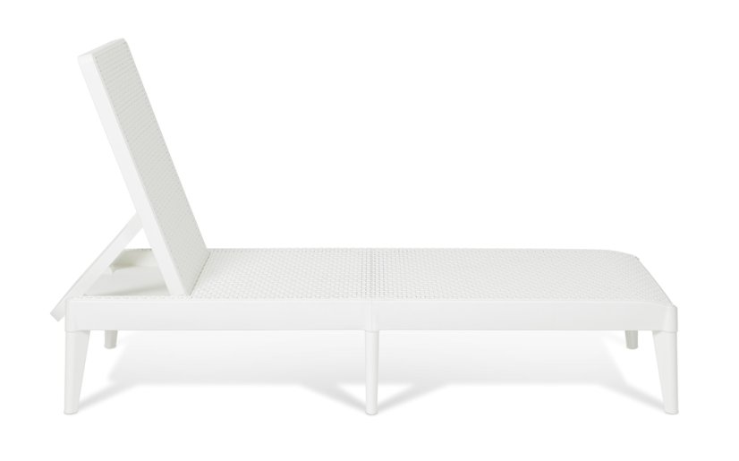 NUMANA plastové zahradní lehátko - bílá