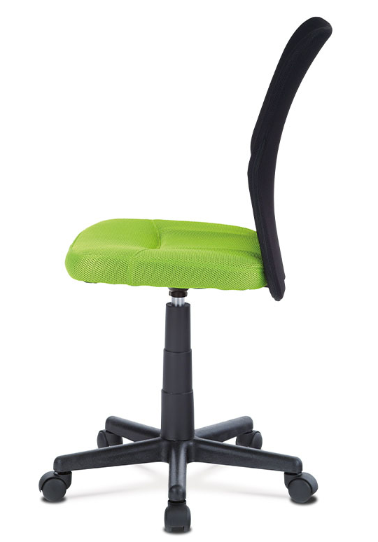 Dětská židle na kolečkách TINK – černá/zelená Autronic