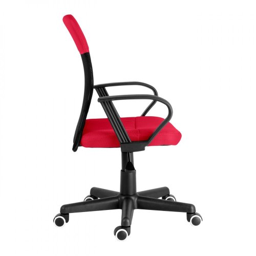 Dětská židle na kolečkách TIMMY II — látka, červená