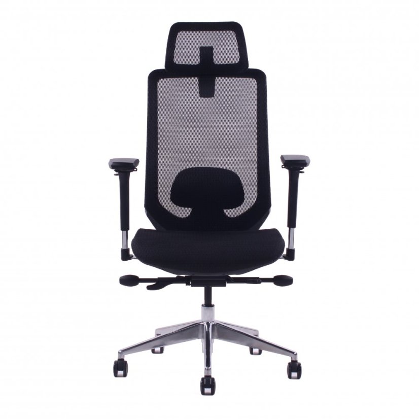 Kancelárska ergonomická stolička Sego AIR PLUS — čierna