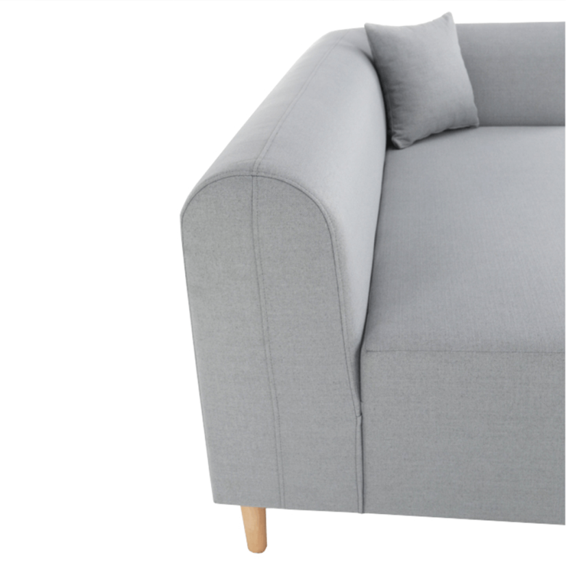 Rohová pohovka BROKEN – látka, šedá, levá Kondela