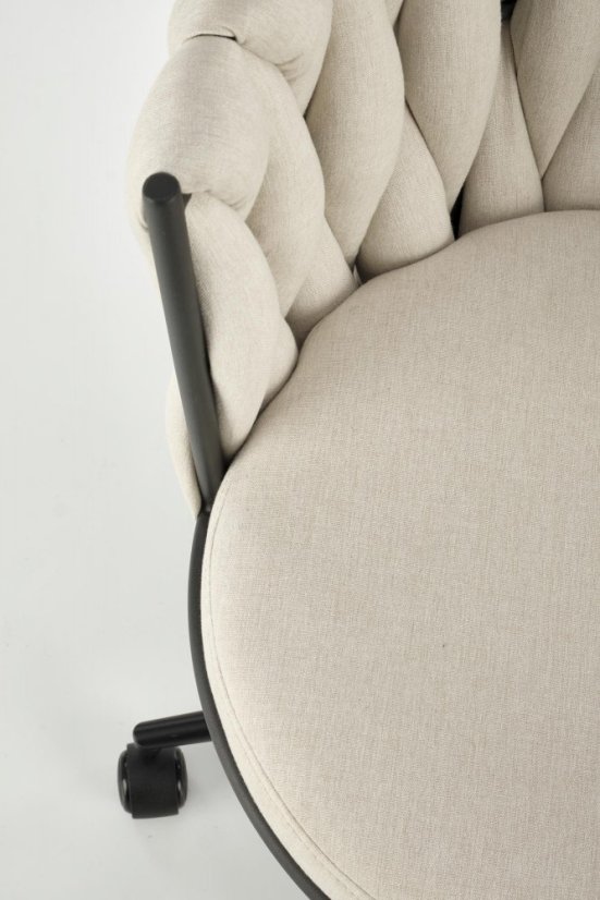 Kancelárska otočná stolička TALON — látka, béžová