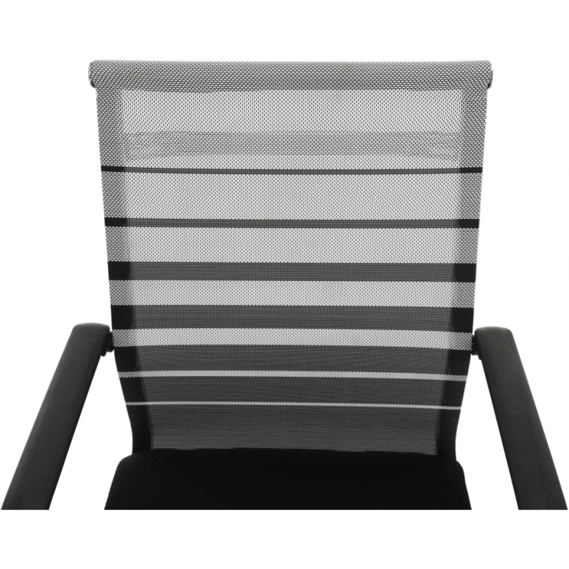 Konferenčná stolička ESIN - sieť/látka, viacfarebná - Farbové varianty ESIN: Hneda/čierna