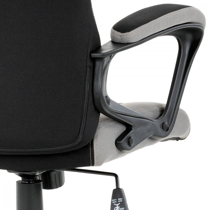 Herní křeslo L611 – látka, šedá / černá / modrá Autronic