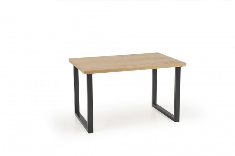 Jídelní stůl RADUS –⁠ 140x85x76, dub, černý