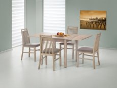 Jídelní rozkládací stůl GRACJAN - 80x80+80, MDF, dub sonoma