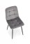 Jedálenská stolička TIMO II — kov, látka, sivá